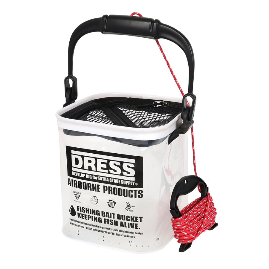 DRESS(釣り) DRESS 活かし 水汲みバケツ クリア| 釣り スカリ DRESS(釣り) DRESS 活かし 水汲みバケツ クリア| 釣り スカリ
