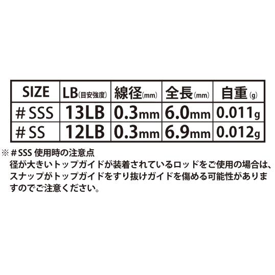 ヤリエ ジェスパ マイクロEZラインスナップ SSS 13lb ミドルパック 24