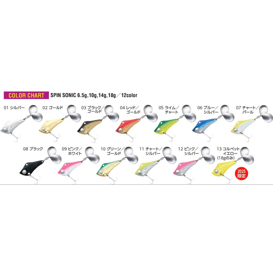 WaterLand（ウォーターランド） スピンソニック 18g チャート/シルバー 055606 : フィッシング エルドラド - 通販 -  Yahoo!ショッピング