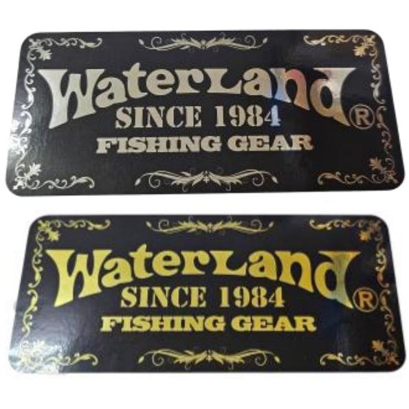 WaterLand（ウォーターランド） ロゴ フィッシングギア ステッカー S B