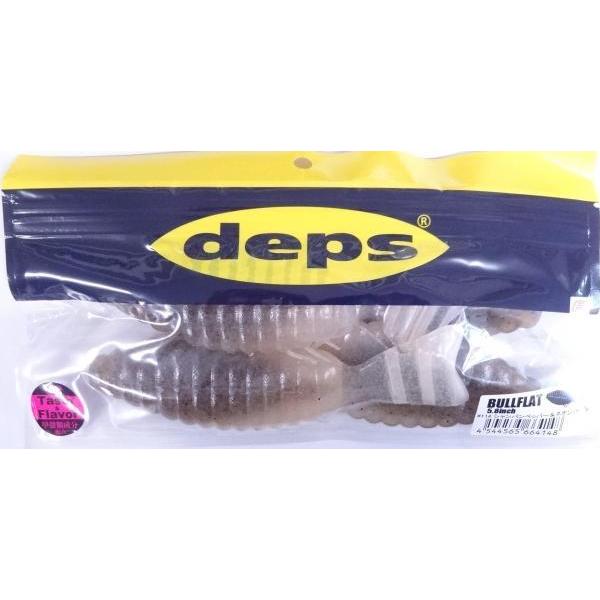 デプス　ワームセット　ブルフラット　5.8 deps デプス ワーム ブルフラット 4.8インチ #64ブルーギル