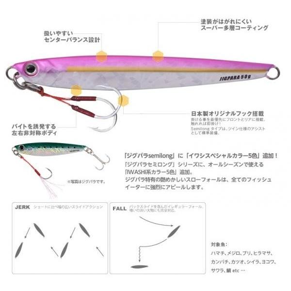 メジャークラフト ジグパラ セミロング 50g 02 ピンク Jpsl50 フィッシング エルドラド 通販 Yahoo ショッピング