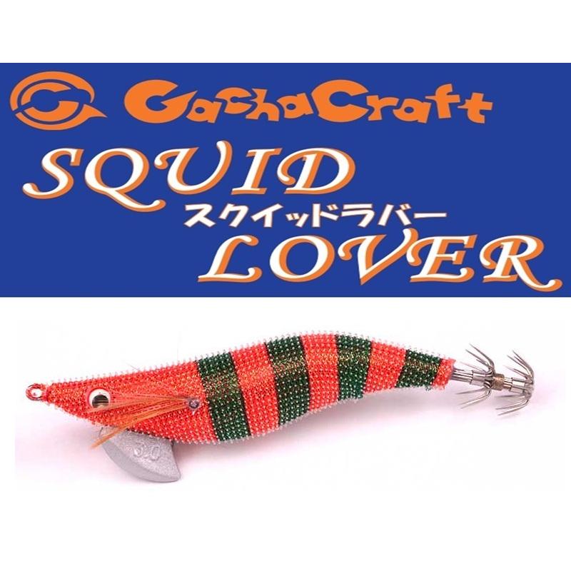 ガチャクラフト スクイッドラバー 3号 3 G レッド/グリーン