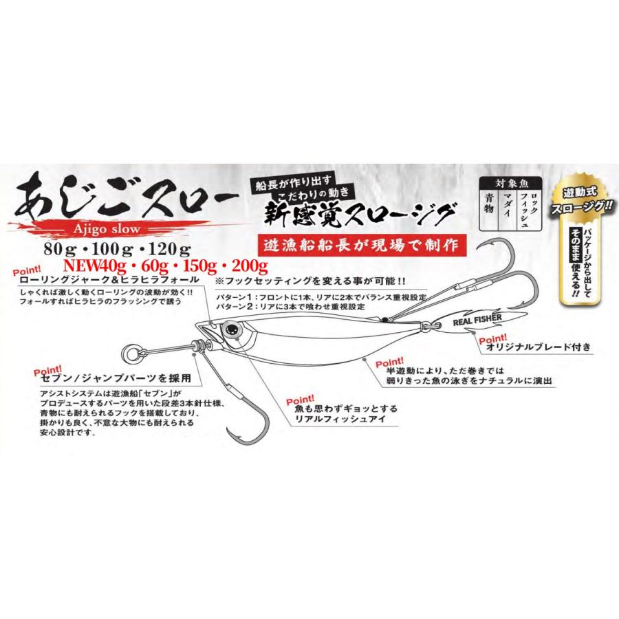 リアルフィッシャー あじごスロー 150g イワシピンク 502096
