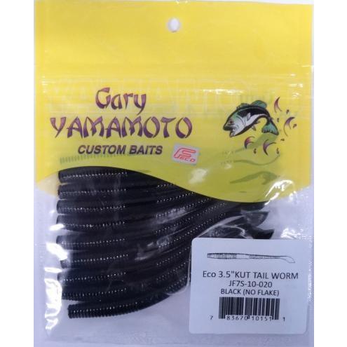 エコ ゲーリーヤマモト 3.5インチ カットテールワーム  020 ブラック(ソリッド) 101511 エコワーム | Gary YAMAMOTO | 02