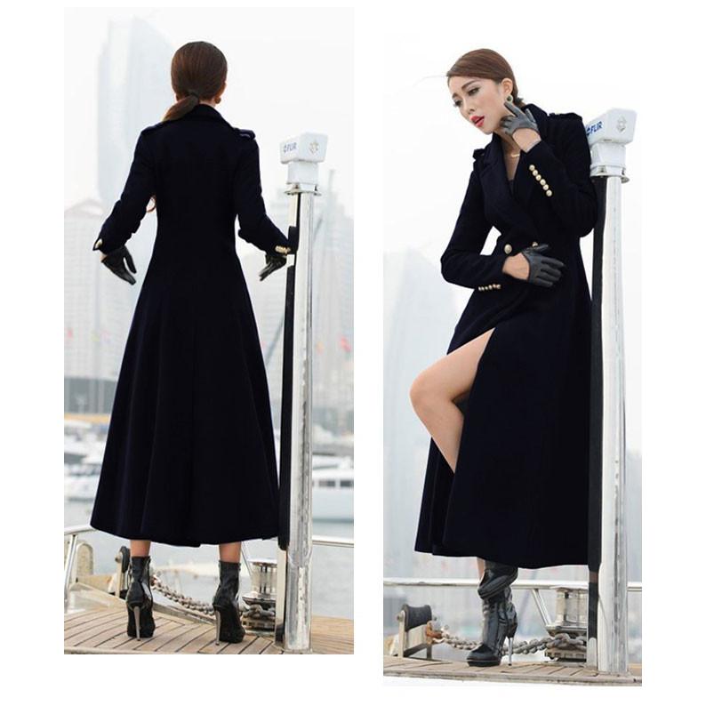 ダブルコート 超ロングコート フレアコート チェスターコート 裏起毛コート ミリタリーコート アウター レディース フェイクウール 秋冬新作 Dzt1810 Ffs 通販 Yahoo ショッピング