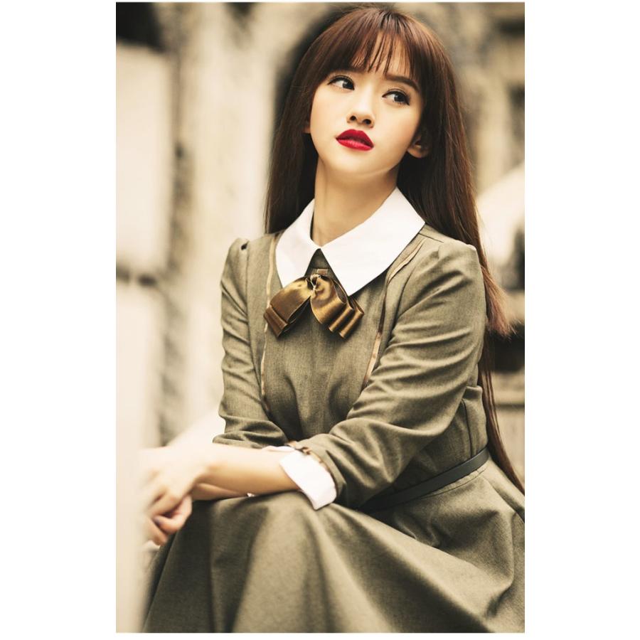 長袖マキシワンピース ロング丈フレアワンピース フレアワンピース お嬢様ワンピ レディース リボン レトロ ハイウエスト Aライン 優雅 新作 Dzt928 Ffs 通販 Yahoo ショッピング