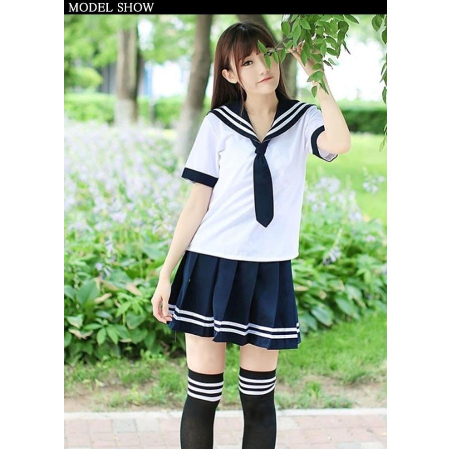 セーラー風セット 3点セット ｔシャツ ミニスカート ニーハイソックス セットアップ マリン風 セーラー衿 スクール風ワンピース 海軍服 Tpz944 Ffs 通販 Yahoo ショッピング