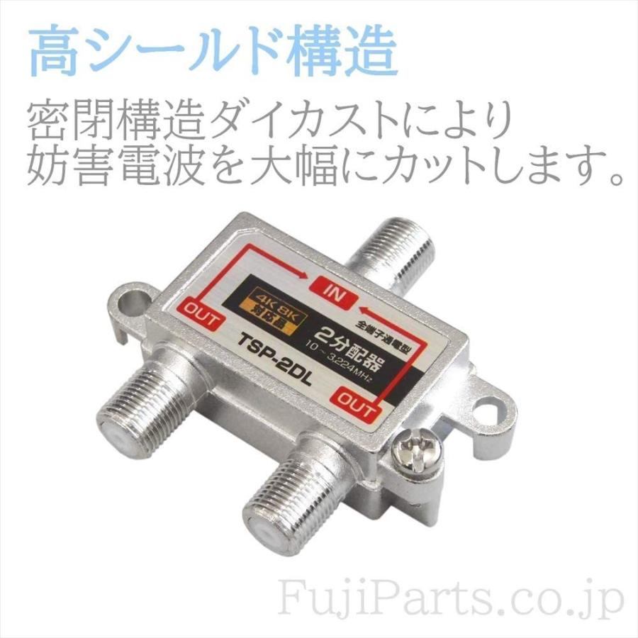 富士パーツ商会 4K8K放送対応 アンテナ3分配器 全端子電流通型 分配器
