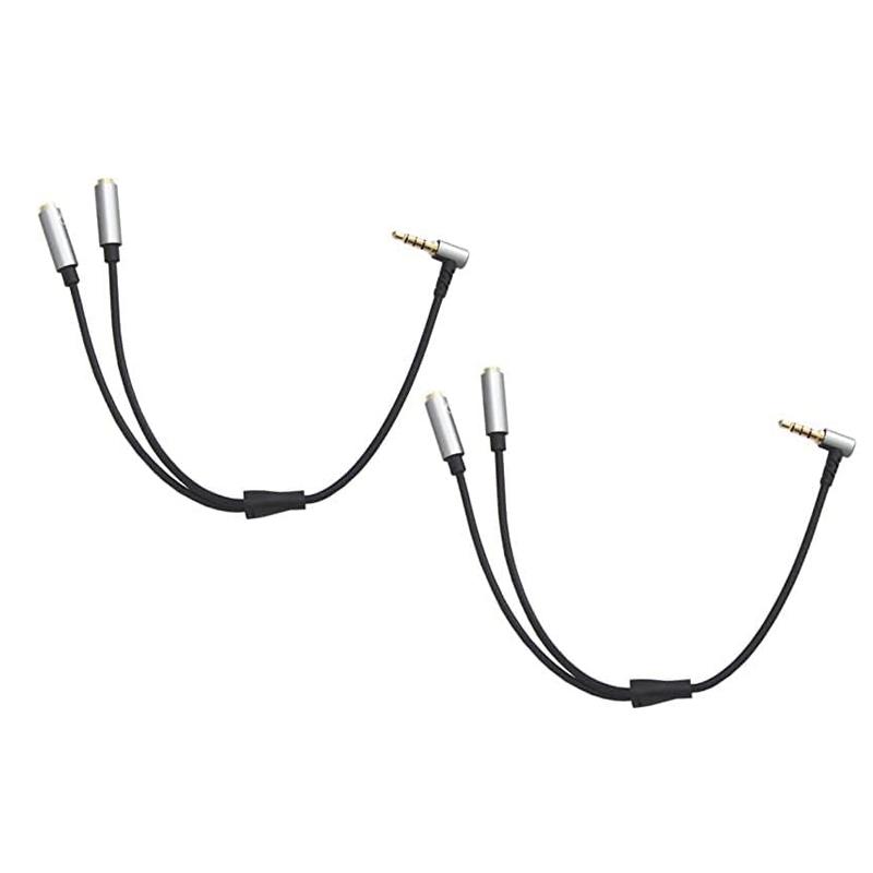 富士パーツ商会 [2個セット]4極分配ケーブル 3.5mm4極ステレオミニ