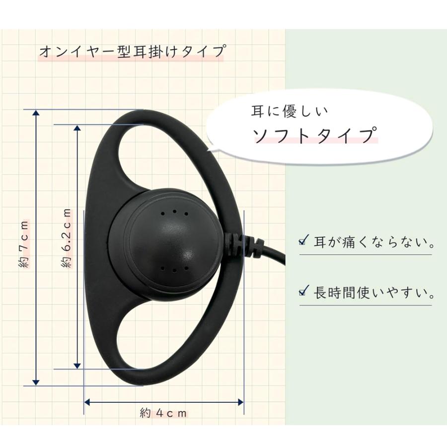富士パーツ商会 耳掛け式 イヤホン オープンイヤー型 ステレオ 片耳