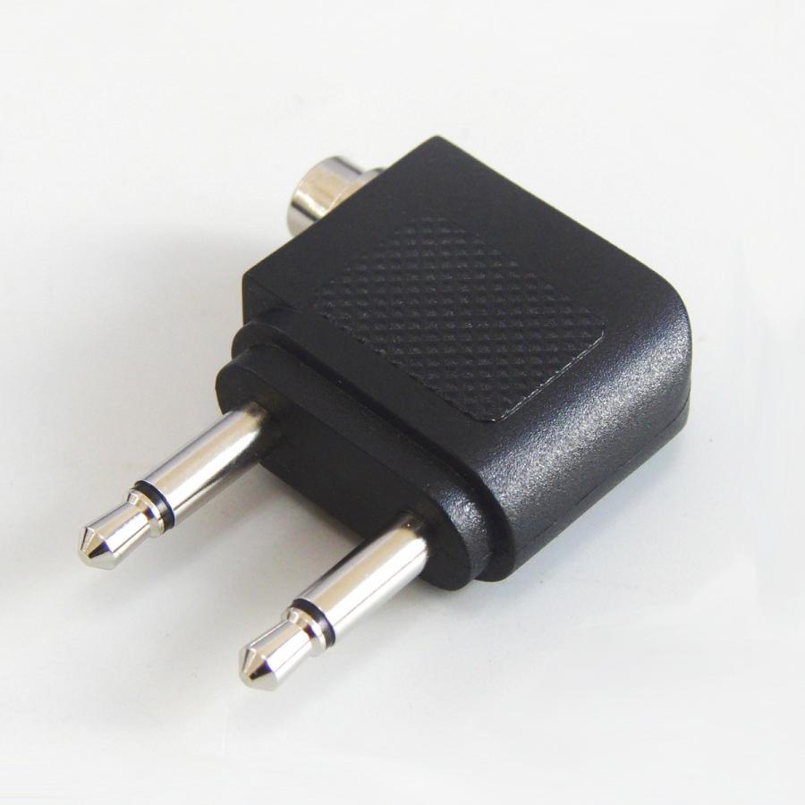 富士パーツ商会 飛行機用 3.5mm デュアル-ステレオ変換アダプタ
