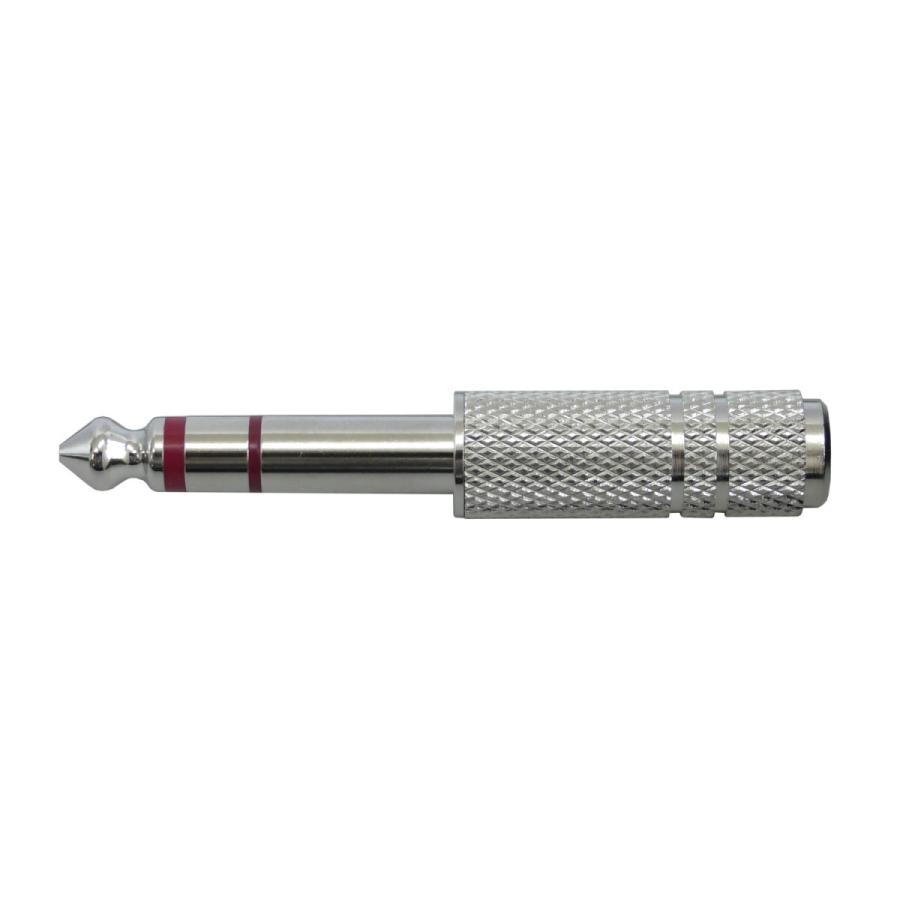 富士パーツ商会 3.5mm モノラルミニ → 6.3mm ステレオ標準 変換プラグ