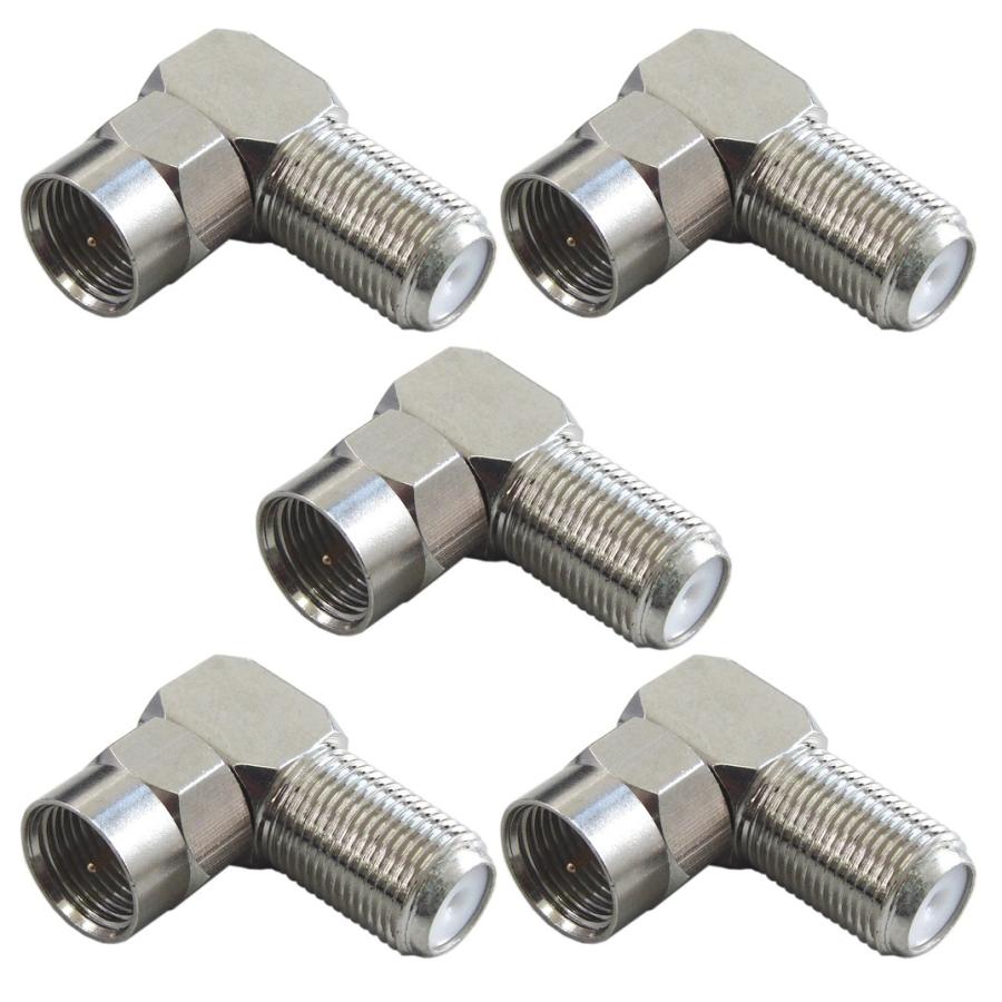 富士パーツ商会 アンテナケーブル L型変換アダプター ネジタイプ 5個