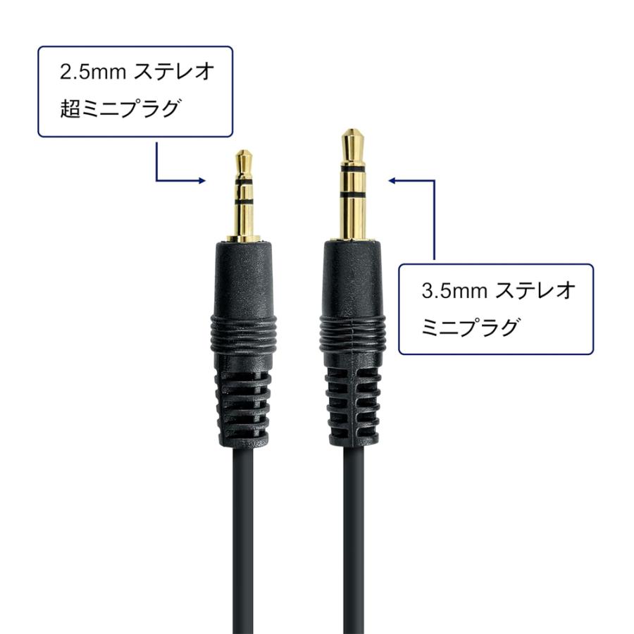 富士パーツ商会 [1m]F-Factory ステレオ変換ケーブル 2.5mm ステレオ
