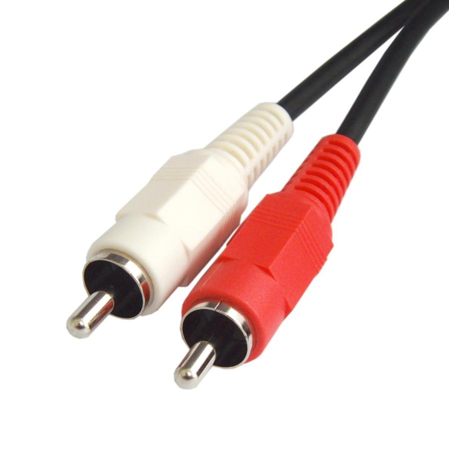 富士パーツ商会 オーディオ変換ケーブル RCA / ピンプラグ×2(赤.白