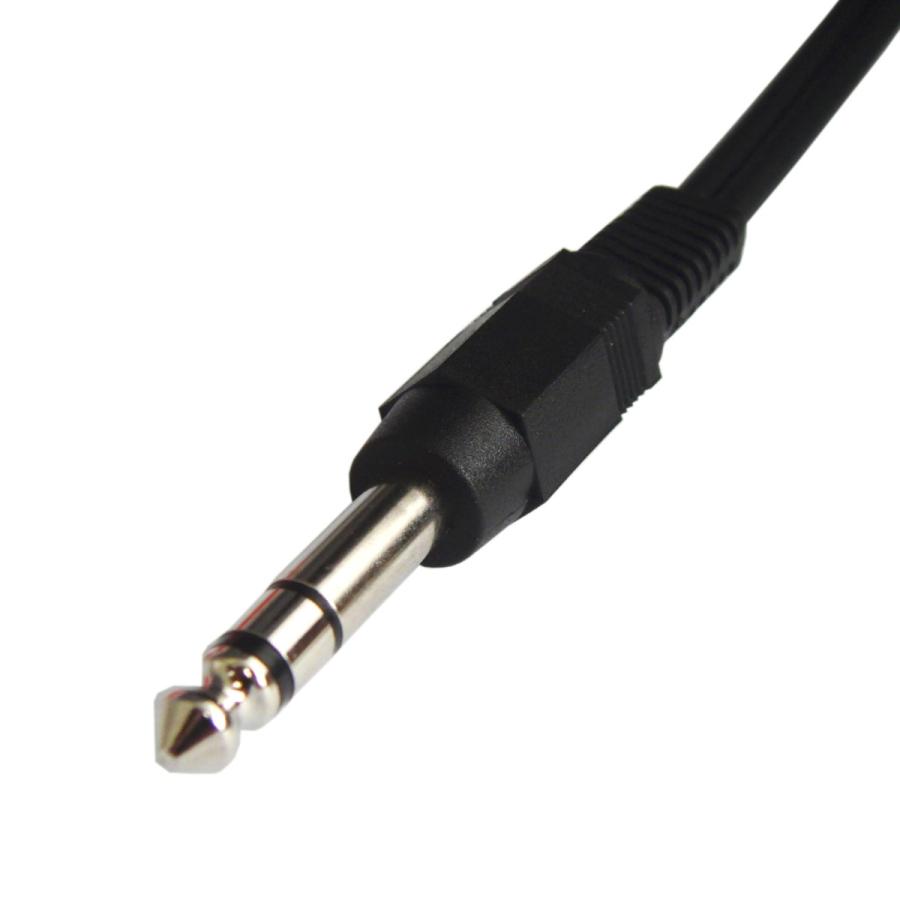 オーディオ変換ケーブル RCA / ピンプラグ×2(赤.白) - 6.3mm ステレオ標準プラグ 1m VM-RRS-1m|f-fact|03