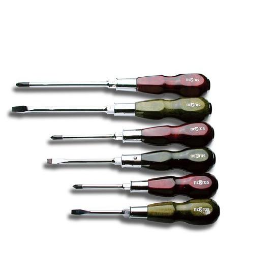 nepros ネプロス 木柄ドライバセット6本組(NTD306) : Factory nepros ネプロス 木柄ドライバセット6本組(NTD306) : Factory