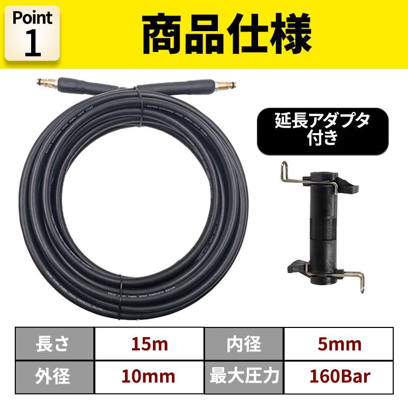 ケルヒャー 高圧洗浄機 ホース 用 パイプクリーニングホース ケルヒャー 高圧洗浄機 ホース 用 パイプクリーニングホース