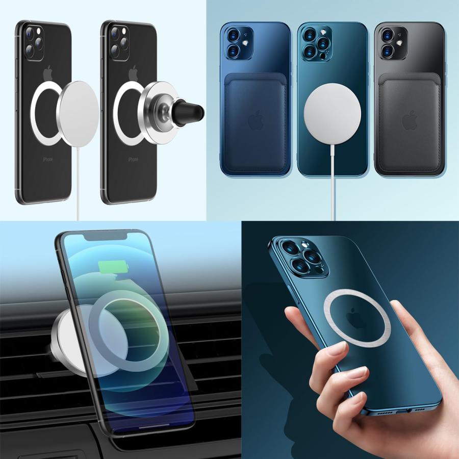 マグセーフ リング シール 強力 MagSafe iphone 対応 充電器 車載