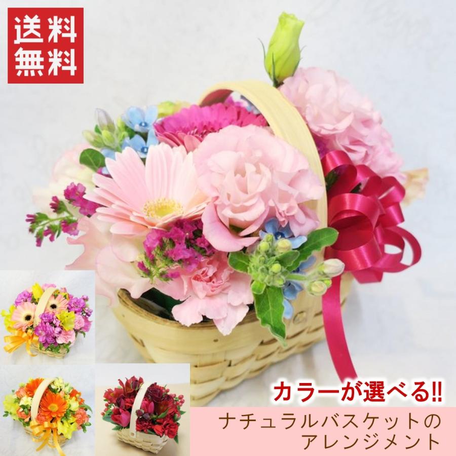 アレンジメント カラー指定 ナチュラルバスケット 誕生日 花 プレゼント ギフト お祝い Ar 152 フロリスト花正 通販 Yahoo ショッピング