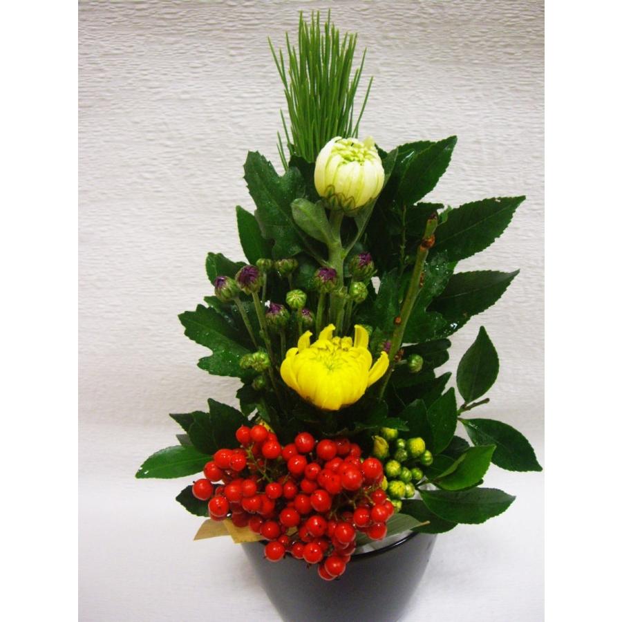 正月 仏花 １つ 花 迎え花 年始 生花 お仏壇用 正月飾り 正月飾り花 飾り花 お正月飾り