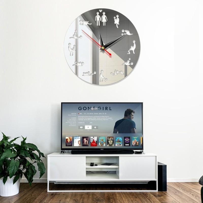 独身ゲームセクシーなdiyの大人の部屋の装飾的な巨大な壁時計セックス愛の位置フレームレス大壁時計アートドロップシッピング Deep Gold Fafrm41 F Haru 通販 Yahoo ショッピング