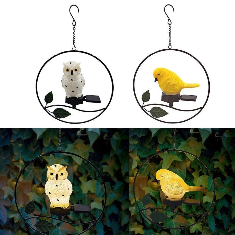 ガーデンライト ソーラーライト 屋外照明 小鳥 フクロウ 可愛い おしゃれ 注目の