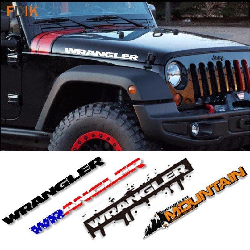 ステッカー 2 個セット 文字 ロゴ ジープ ラングラー スポーツ エンジンフード フェンダー サイド ビニール 無制限 Tj Jk Cj Tj Yk Jl Xj Fu3587 F Haru 通販 Yahoo ショッピング