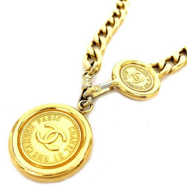 CHANEL シャネル チェーン ベルト ゴールド ココマーク コイン CHANEL シャネル チェーン ベルト ゴールド ココマーク コイン