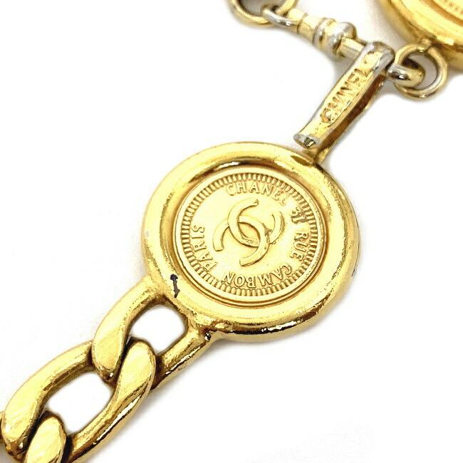 CHANEL シャネル チェーン ベルト ゴールド ココマーク コイン CHANEL シャネル チェーン ベルト ゴールド ココマーク コイン