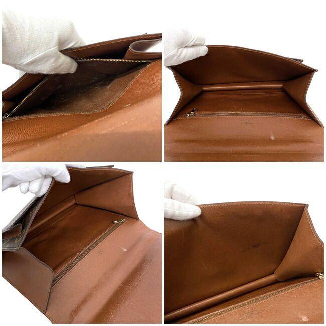 LOUIS VUITTON ルイ ヴィトン 2way バッグ モンソー 28 ブラウン  