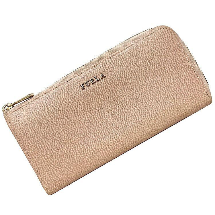 FURLA フルラ L字ファスナー 長財布 サーモン ピンク 美品 FURLA フルラ L字ファスナー 長財布 サーモン ピンク 美品