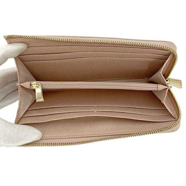FURLA フルラ L字ファスナー 長財布 サーモン ピンク 美品 FURLA フルラ L字ファスナー 長財布 サーモン ピンク 美品