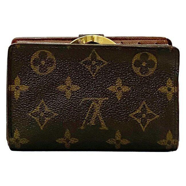 ルイ ヴィトン がま口 財布 ポルトフォイユ ヴィエノワ ブラウン 