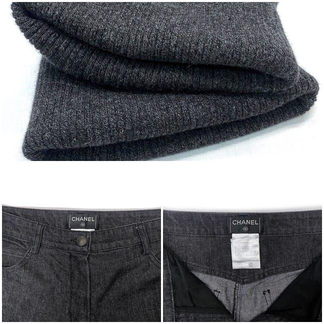 シャネル パンツ ジャケット セットアップ ブラック P21730W03184  