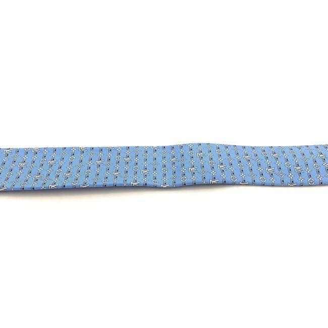 LOUIS VUITTON ルイ ヴィトン ネクタイ ライトブルー モノグラム