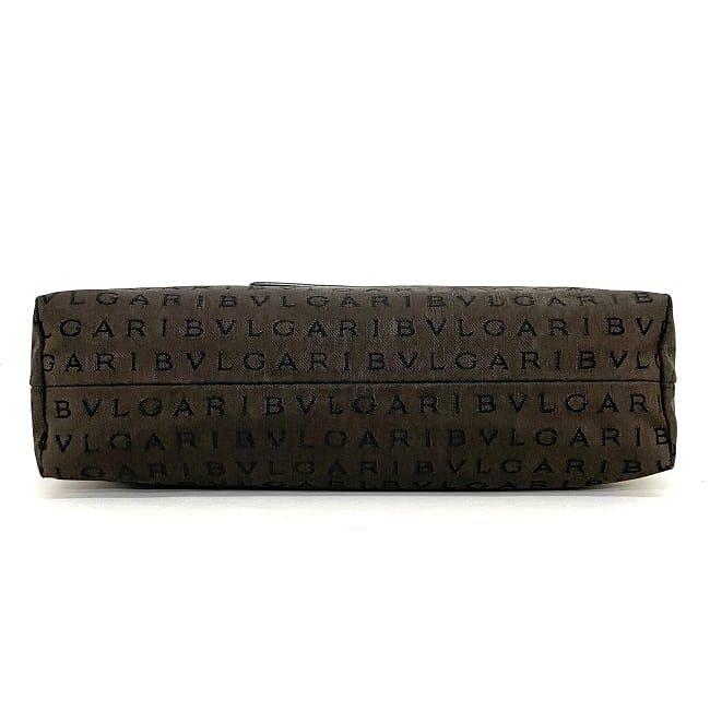 BVLGARI ブルガリ セミショルダー バッグ ブラウン ロゴマニア 美品  