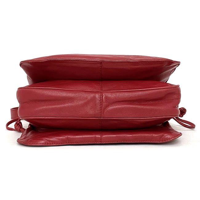 LOEWE ロエベ ショルダーバッグ レッド アナグラム 巾着 美品 ナッパ 