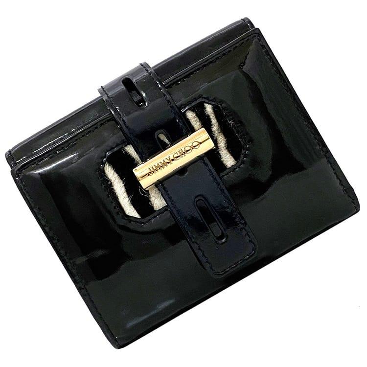 JIMMY CHOO REGINA ブラック 二つ折り財布 JIMMY CHOO（ジミーチュウ） ジミー チュウ 二つ折り財布 REGINA