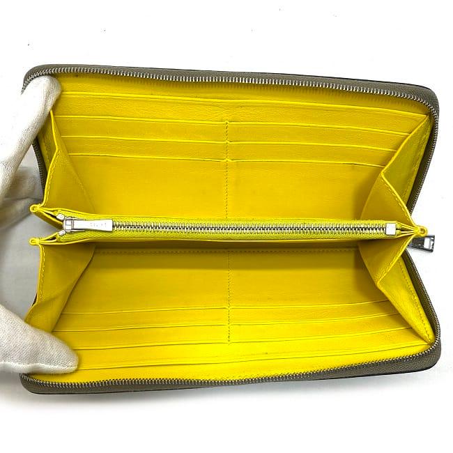 CELINE セリーヌ ラウンドファスナー 長財布 グレー ベージュ  