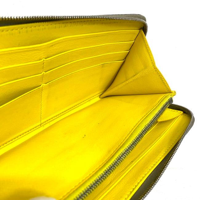 CELINE セリーヌ ラウンドファスナー 長財布 グレー ベージュ  