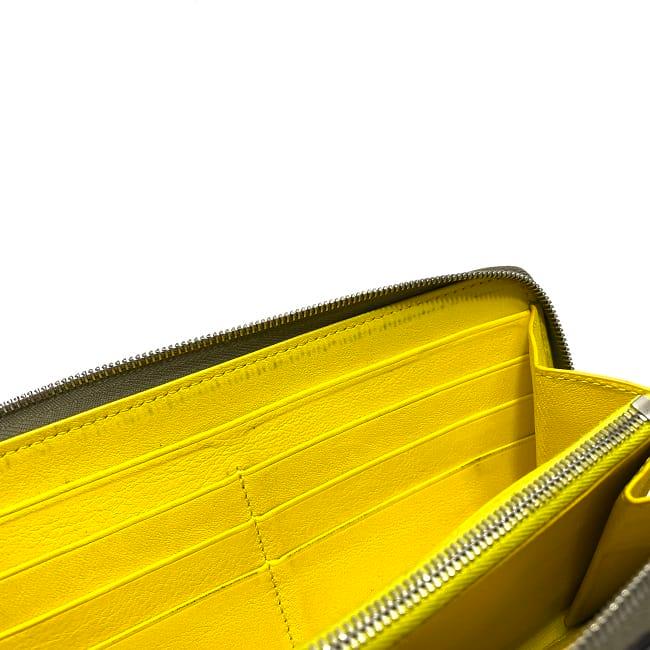 CELINE セリーヌ ラウンドファスナー 長財布 グレー ベージュ  