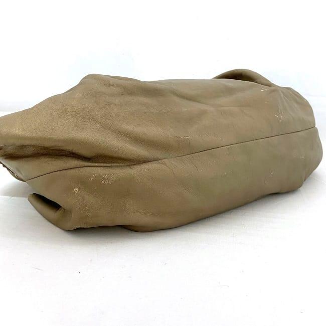 ロエベ ハンドバッグ ナッパアイレ ゴールド アナグラム 美品 レザー