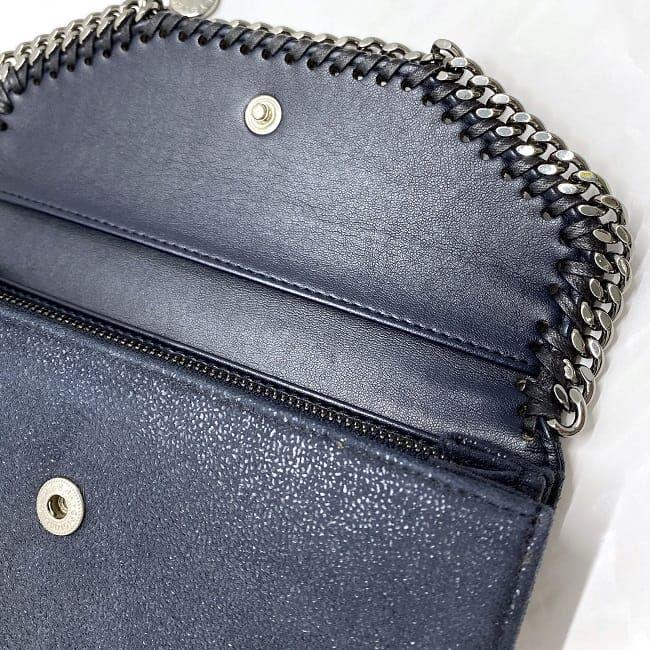 Stella McCartney ステラマッカートニー 二つ折り 長財布 ネイビー 