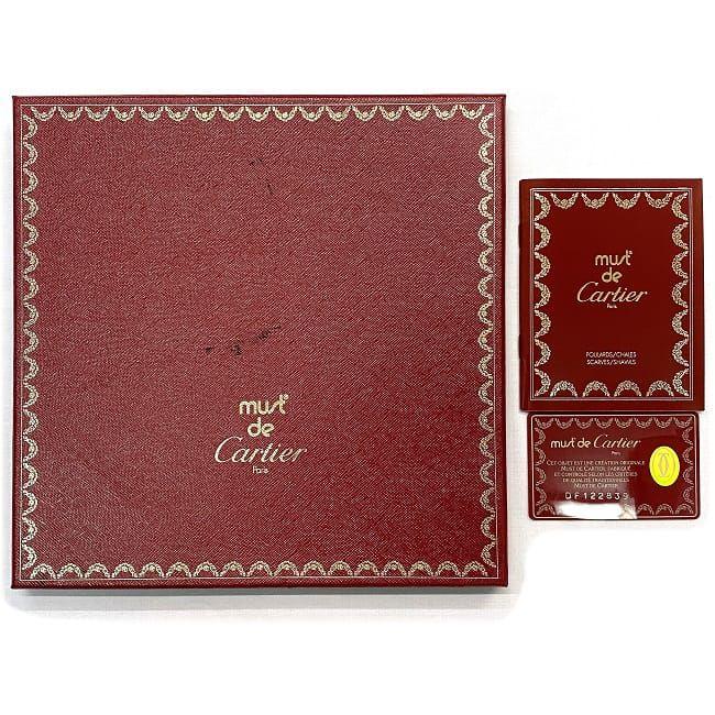Cartier カルティエ スカーフ ピンク ゴールド パンサー 大判 Cartier カルティエ スカーフ ピンク ゴールド パンサー 大判