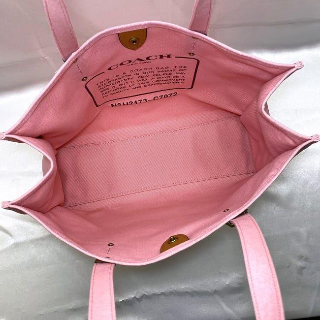 COACH（コーチ） トートバッグ ピンク C7072 未使用 美品 キャンバス