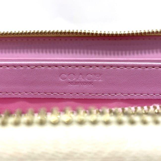 COACH コーチ ラウンド ファスナー 長財布 ホワイト マルチ COACH コーチ ラウンド ファスナー 長財布 ホワイト マルチ
