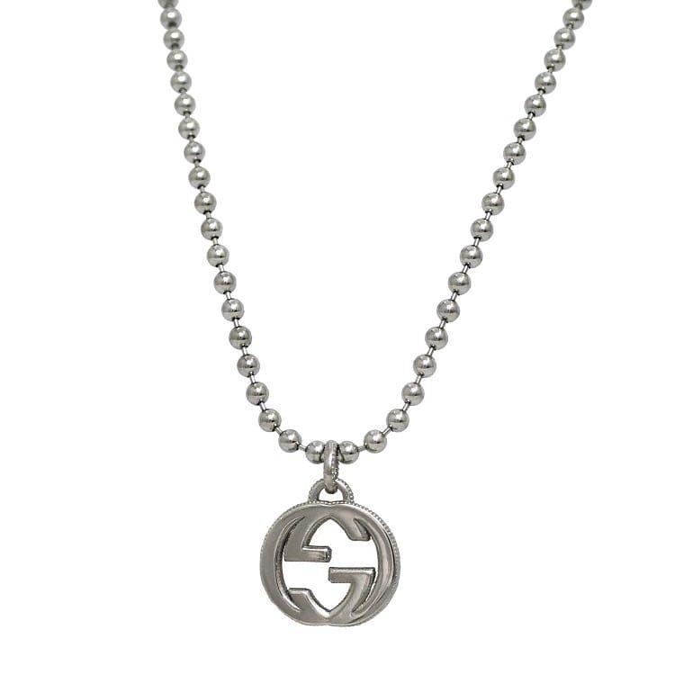 GUCCI グッチ ネックレス シルバー インターロッキング 479217 J8400 