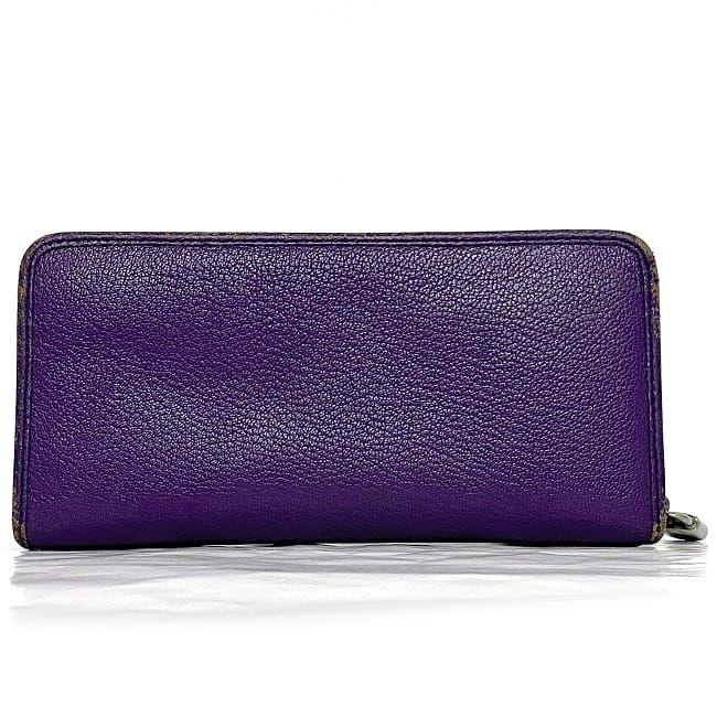 LOEWE ロエベ ラウンドファスナー 長財布 パープル アナグラム LOEWE ロエベ ラウンドファスナー 長財布 パープル アナグラム